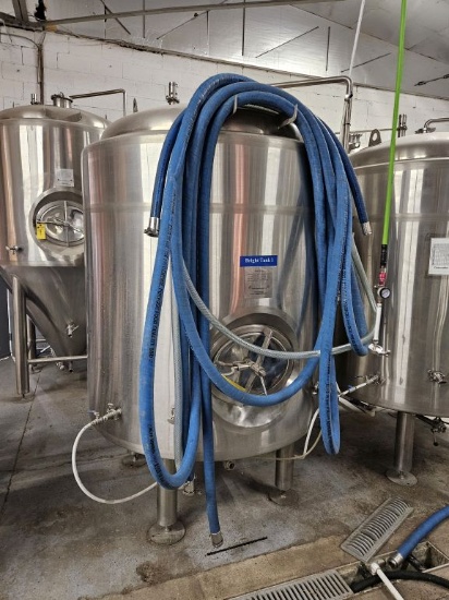 2016 O'Neills Brewing Systems, 15 BBL Stainless Steel Bright Tank w/Hose, s/n: OB-10630