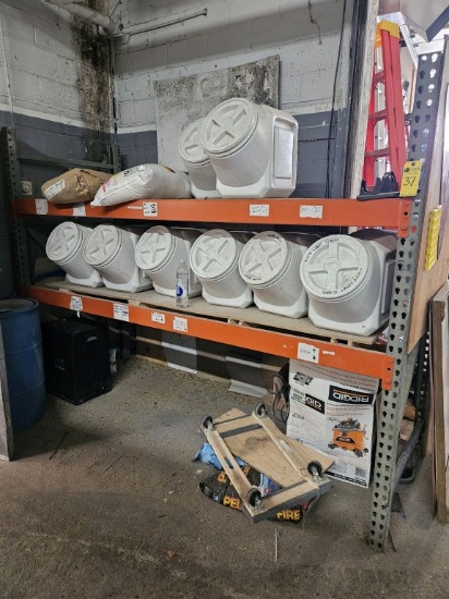 Assorted Plastic Totes, Etc. (Contents of Rack) (Rack Not Included) (Lot)