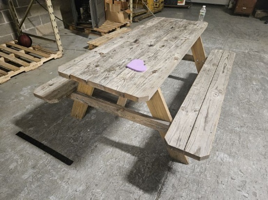 Wood Picnic Benches, 6' (2 Each)