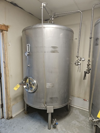 Atlantic Welding 15 BBL Stainless Steel Non Jacketed Brite Tank