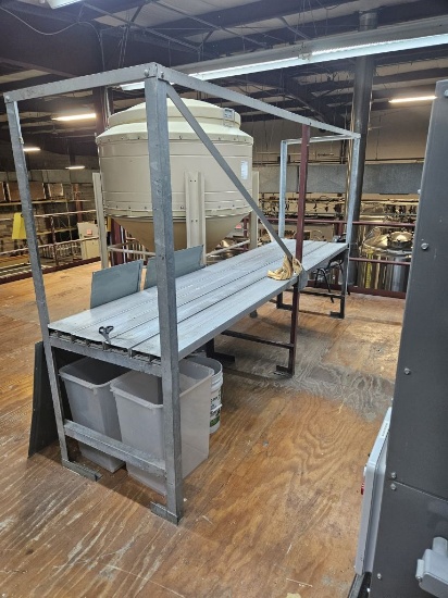 30" x 10" Galvanized Steel Platform (Bolted to Floor)