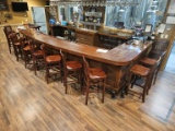 Wood Bar w/Iron Foot Rails (10'x23')