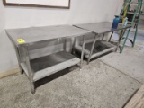 Assorted Stainless Steel Tables (2 Each)