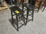 Wood Barstools (2 Each)