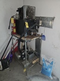 Compressor System w/Rack & Parts, Etc. (Lot)