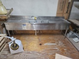Stainless Steel 3-Bowl Bar Sink