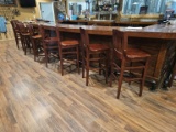 Wood Barstools (14 Each)