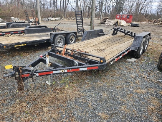 Custom Made 2003 Tandem Axle Equipment Trailer, 6' x 16' w/ Ramps