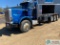 1987 PETERBILT TANDEM AXLE ROLLOFF TRUCK WITH CHATER AXLE, 597,493 CUMMINS