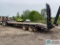 2003 CHEROKEE TWIN AXLE DROP DECK TRAILER WITH HYDRAULIC RAMPS, 25' WOOD DE