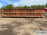 OPEN TOP STEEL CONSTRUCTED ROLLOFF CONTAINER APPROX. 30' LONG X 5' HIGH X 8