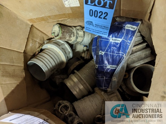 (LOT) LARGE HOSE FITTINGS **LOCATED AT 128 STEUBENVILLE AVE., CAMBRIDGE, OH