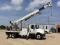 Telelect Commander 5048, Digger Derrick rear mounted on 2005 International 4300 Flatbed/Utility Truc