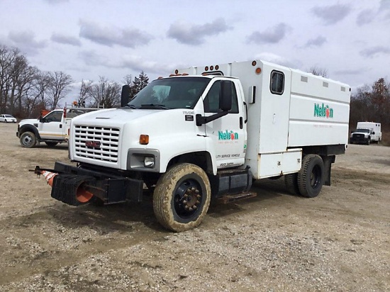 2005 GMC C6500 Chipper Dump Truck not running, condition unknown) ( Note: All seller logos will be r