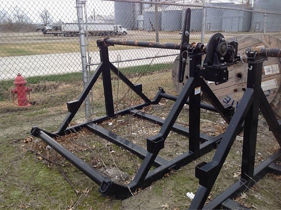 Single Position Reel Stand with brake NOTE: This unit is being sold AS IS/WHERE IS via Timed Auction