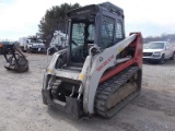 2011 Takeuchi TL250 Crawler Skid Steer Loader runs and operates, engine compression issue, no bucket