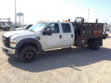 2010 Ford F450 Crew-Cab Flatbed Truck runs & drives
