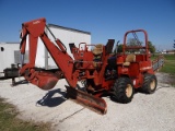 1998 Ditch Witch 5110DD Rubber Tired Trencher engine issues, blowing oil out of the exhaust, tire of