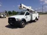 Versalift SST40, Articulating & Telescopic Bucket Truck center mounted on 2012 Dodge D5500 Service T