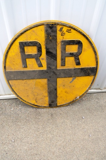 Original RR Crossings Metal Sign.
