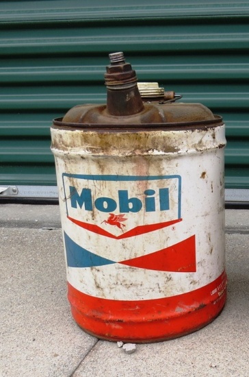 (1) Original Mobil Gasoline 5-Gallon Metal Can.