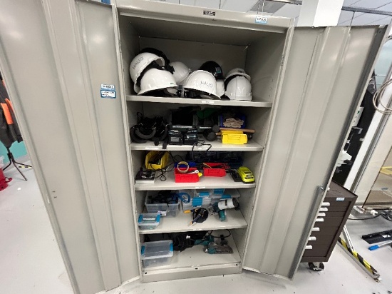 Contents of 2 Door Storage Cabinet