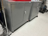 Lot of 2 Tenneco Mobile Counter-Height Storage Cabinet