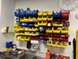Uline Lot of Bin Frame System Bins and Contents