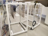 Lot of 3ea Cleanroom Panel Buffer Racks
