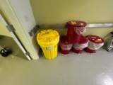 Lot of 4 Hazardous Waste Containers