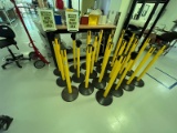 Lot of 22 Uline Tension Strap Barrier Stanchions