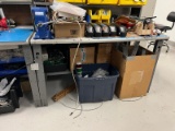 Lot of 3 Shop Tables and Vice