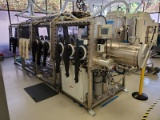 M Braun Quadruple-Length Double-Sided Stainless Steel Isolator Glovebox