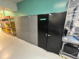 Lot of 3 Uline 2 Door Cabinets