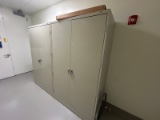 Lot of 2 tennsco 2 Door Cabinet