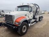 2012 MACK GU713 8X4 VACUUM TANKER TRUCK