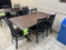 BREAKROOM TABLE WITH (5) CHAIRS