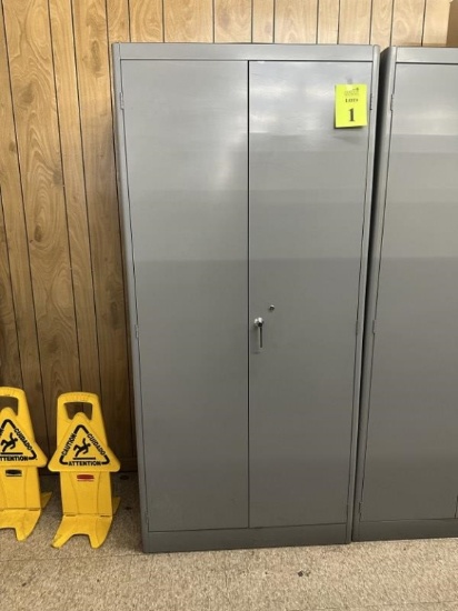 2-DOOR METAL STORAGE CABINET