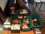 ASSORTED XMAS VILLAGE BY HICKORY FARMS AND OTHERS