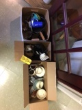 LOT OF ASSORTED KITCHEN ITEMS IN 3-BOXES