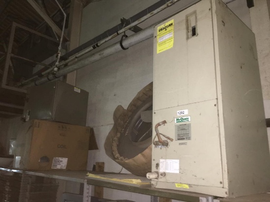 MCQUAY FAN/COIL UNIT BYMC018-0240, GRINNELL THERMOLIER 19" FAN, (2)  EVAPORATOR COILS CAC/BDP | Industrial Machinery & Equipment Food & Beverage  Service Equipment Restaurant | Online Auctions | Proxibid