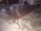 LOT OF FOLDING TABLES, STACK CHAIRS, COAT RACK, SIDE TABLE