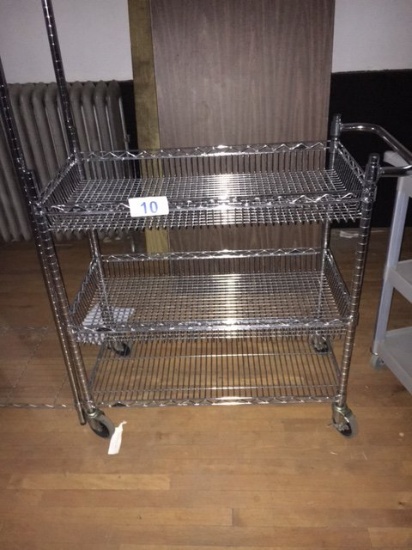 METRO 36" 3-SHELF WIRE KITCHEN CART