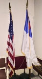 FLAGS, US FLAG & CHRISTIAN FLAG