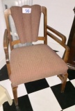 UPHOLSTERED SIDE ARM CHAIR