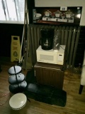 LOT OF APPLIANCES: MICROWAVE, COMPACT REFRIGERATOR, ETC