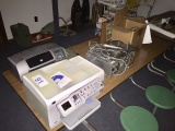 LOT OF ASSORTED ELECTRONICS, HP PRINTER, STEREO RECEIVER, SPEAKER