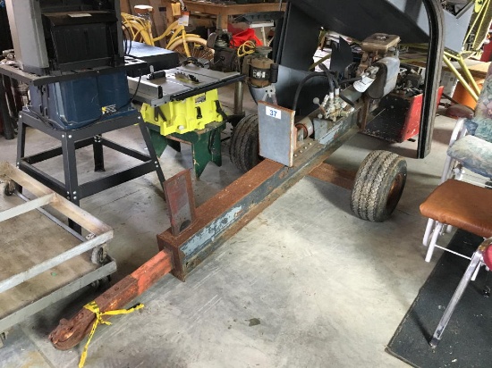 LOG SPLITTER, WISCONSIN ROBIN W1-185 ENGINE