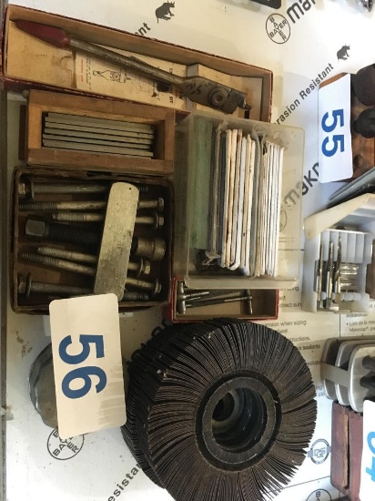 LOT OF WELDER FILTER PLATES, EXPANSION BIT & MISC