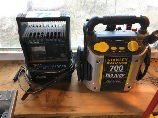 STANLEY FATMAX 700 BOOSTER PACK & EXIDE 12V BATTERY CHARGER